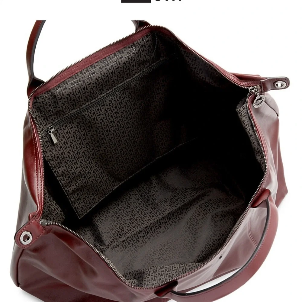 Longchamp leather cross-body duffel - Picture 6 of 12